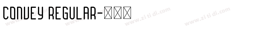CONVEY REGULAR字体转换